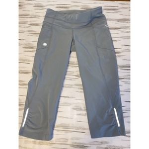 Athleta XXS Gray Yoga Athletic Capri Pants